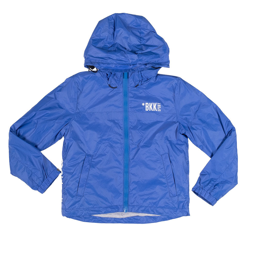 
Jacket from the Bikkembergs children's line, windproof, with zip closure and hood.  Lined inside...