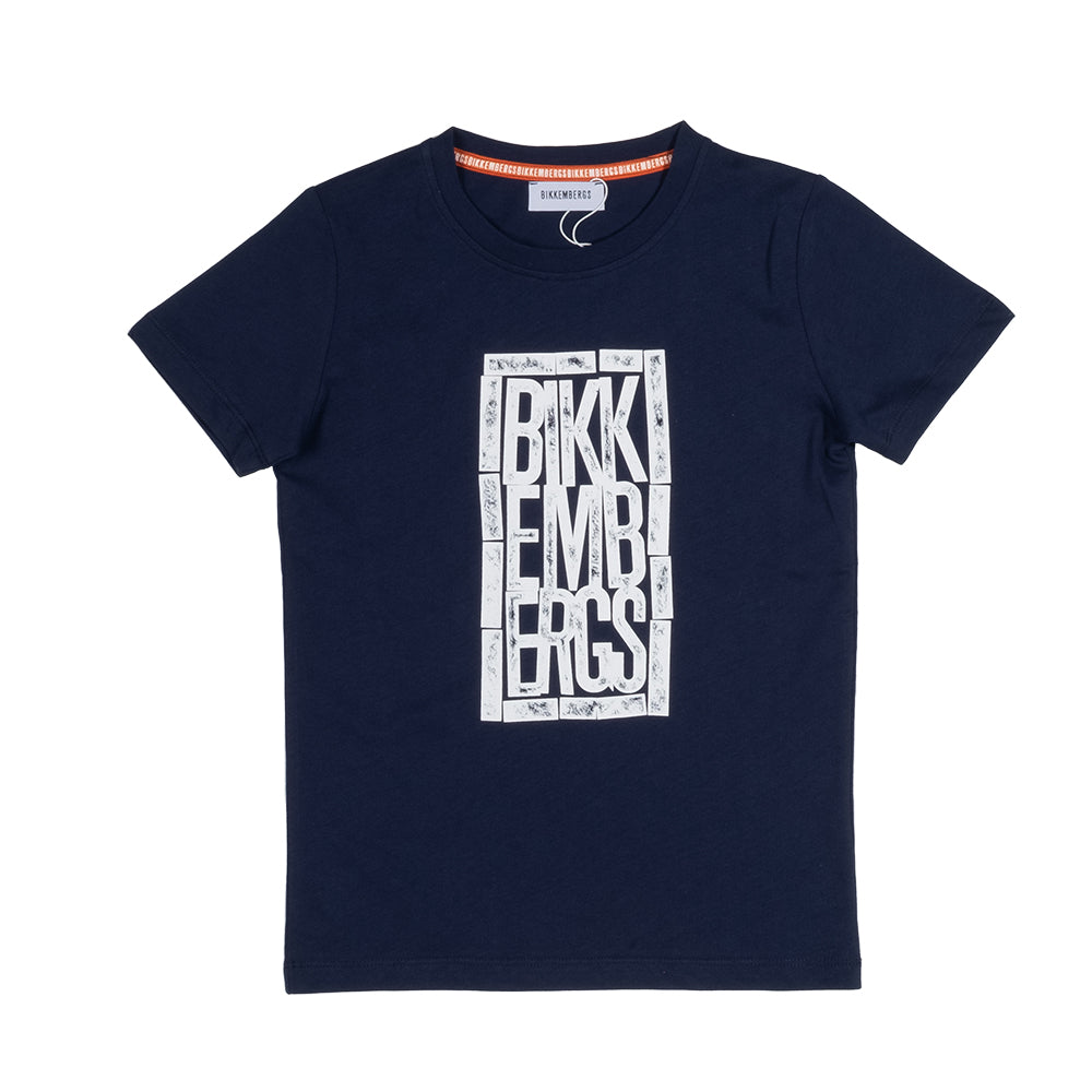 
T-shirt from the Bikkembergs children's clothing line, with logo printed on the front in contras...