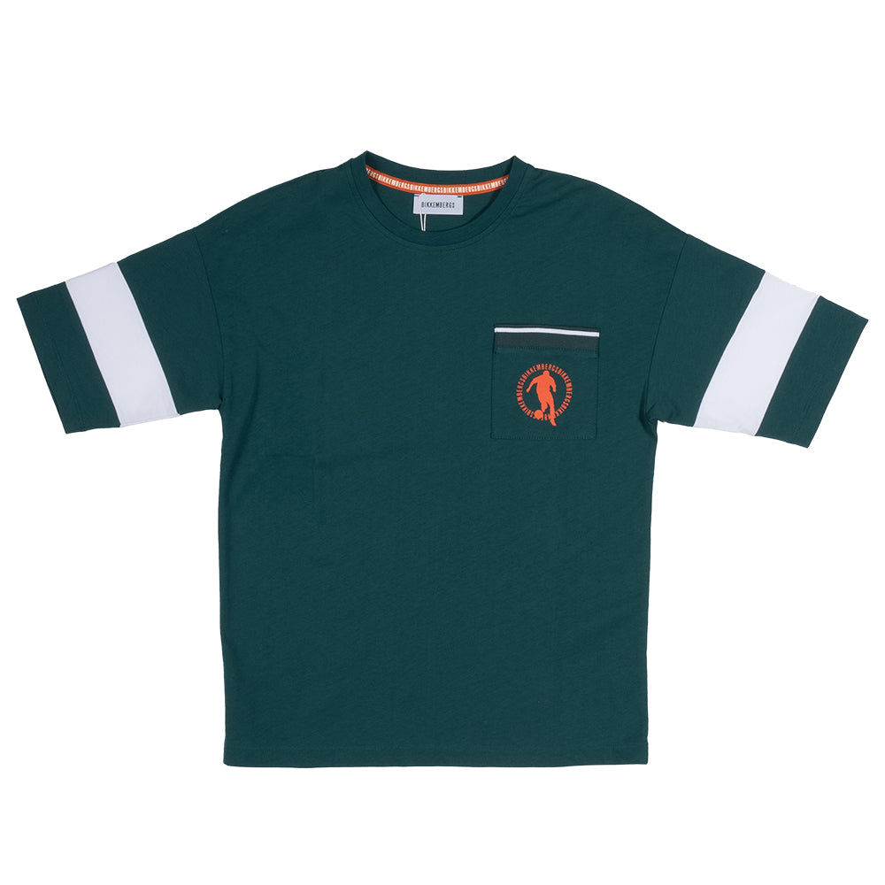 T-shirt from the Bikkembergs children's clothing line, with pocket on the front and small logo pr...