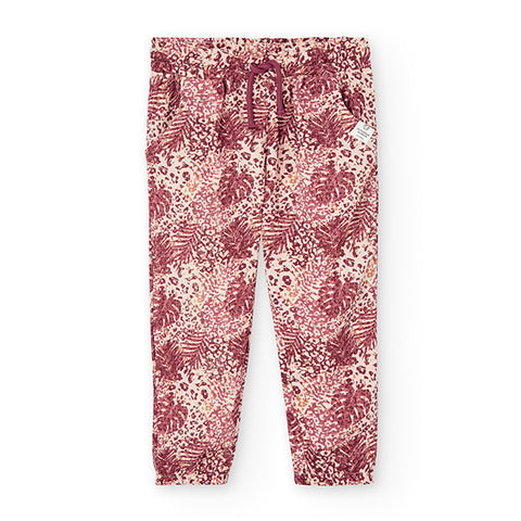 Printed bambula pants for girls