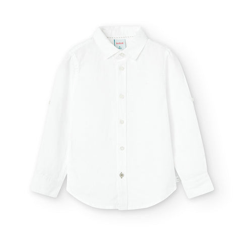 Long sleeve linen shirt for boy