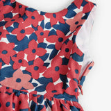 Flower satin dress for newborns