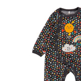 Polka dot chenille onesie for girls