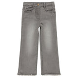 Elastic denim trousers for girls