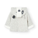 Patterned jersey jacket for newborns