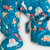 Printed technical fabric baby tracksuit for newborns