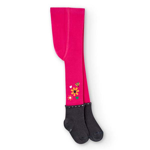 Flower tights for babies - BCI