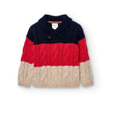 Knitted sweater for baby