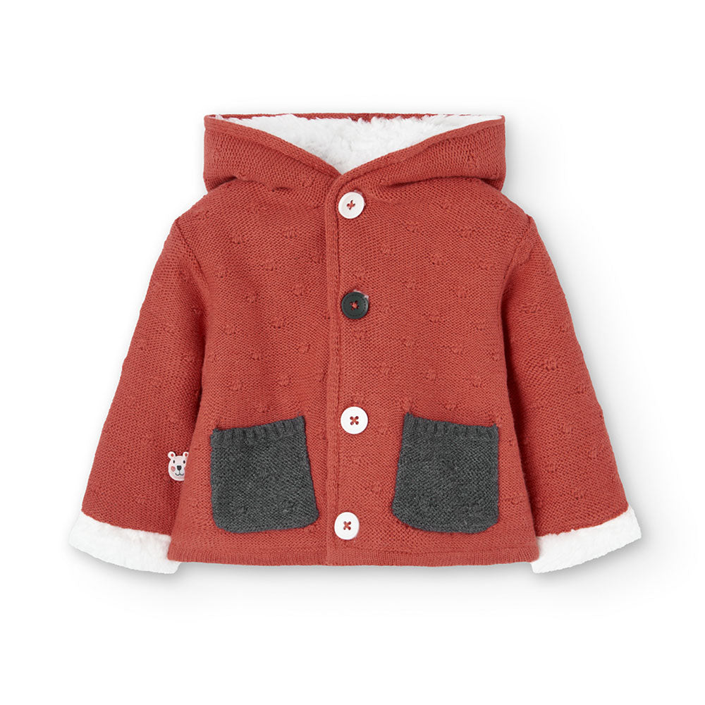 Cardigan from the Boboli Children's Clothing Line, with woolen interior and small pockets on the ...