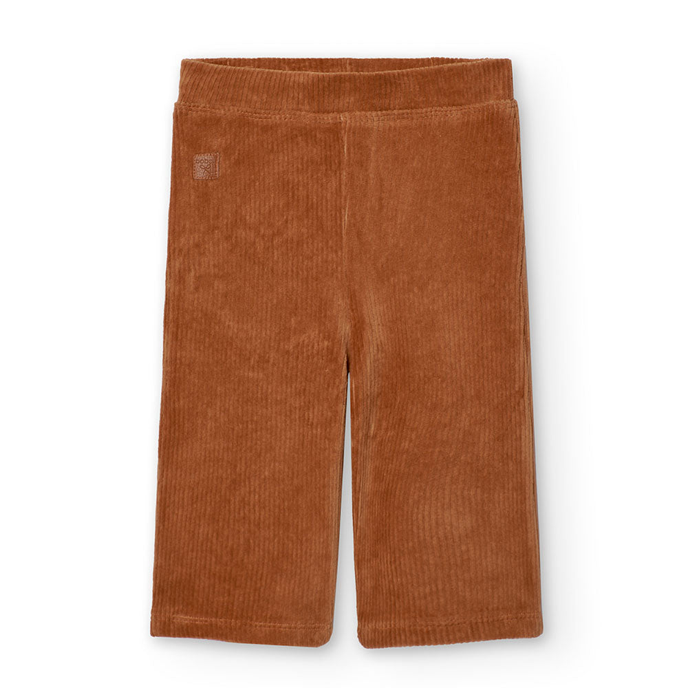 Jazz trousers from the Boboli Girls' Clothing Line, in micro-striped velvet, in a solid colour.
 ...