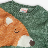 Knitted sweater for baby