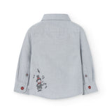 Infant long sleeve oxford shirt -BCI