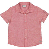 SHORT SLEEVE LINEN BLEND SHIRT