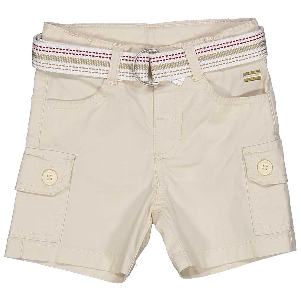 Bermuda shorts from the Birba children's clothing line, with large side pockets and waist strap.
...