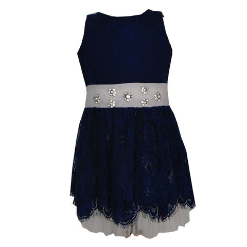 LACE DRESS BLUE