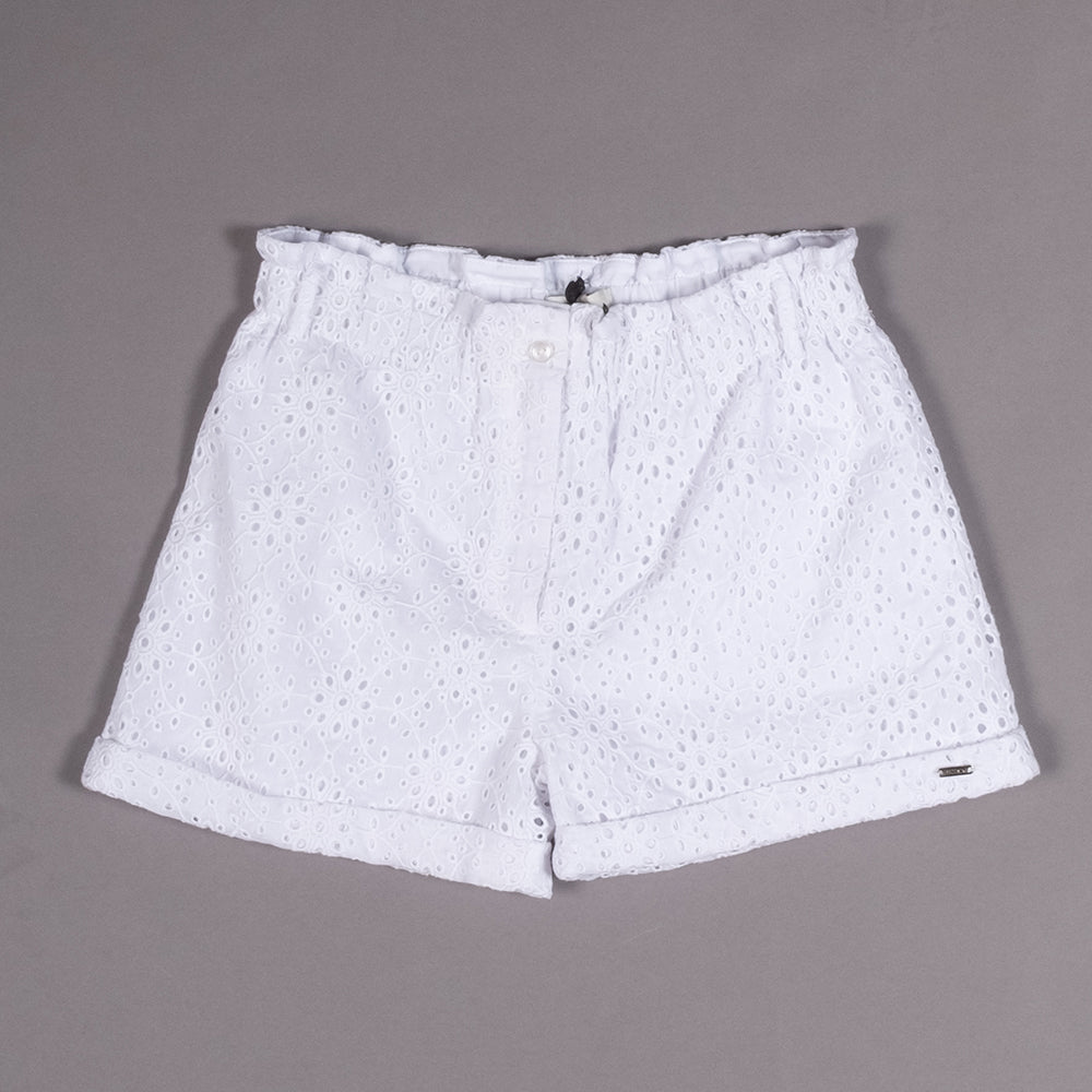 
San Gallo Lace Shorts of the Line Clothing Girls Fracomina, with twists on the bottom and elasti...