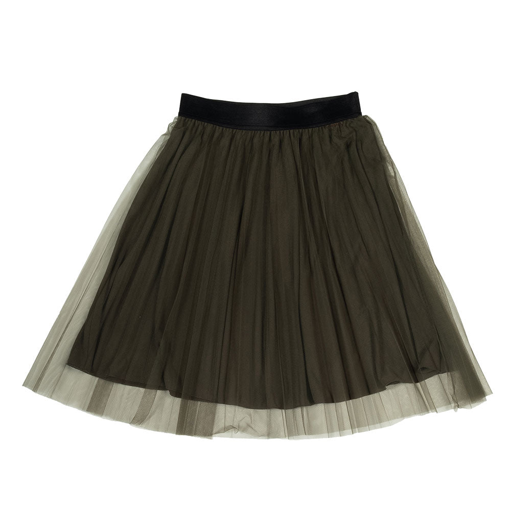 

Gonna della Linea Abbigliamento Bambina Fracomina, con balza in tulle ed elastico in vita. Mode...