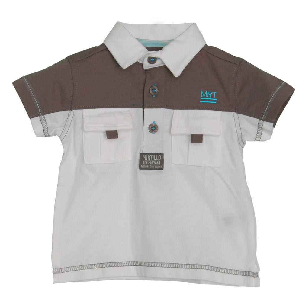 
  Polo shirt from the children's clothing line Mirtillo. Solid colour with contrasting neckline....