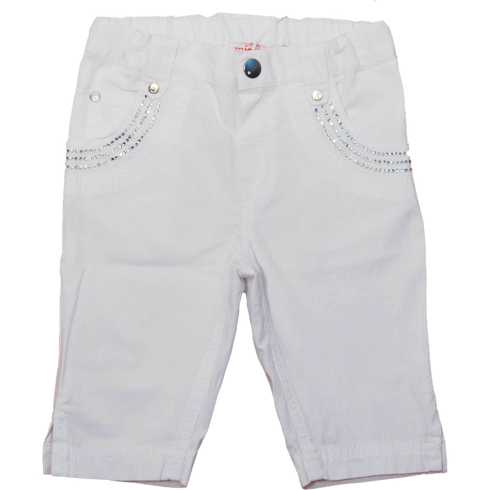 
  Pinocchio trousers in cotton poplin from the Mirtillo girls' clothing line, elegant with rhine...