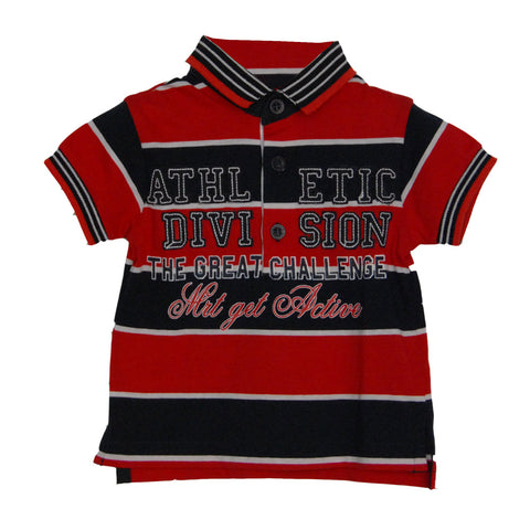 STRIPED JERSEY POLO SHIRT