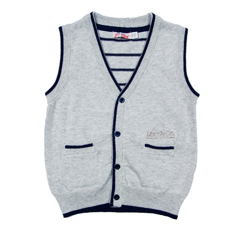 OPEN TRICOT VEST