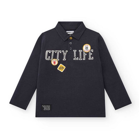 LONG SLEEVES POLO EMI PET FRIENDLY TOWN