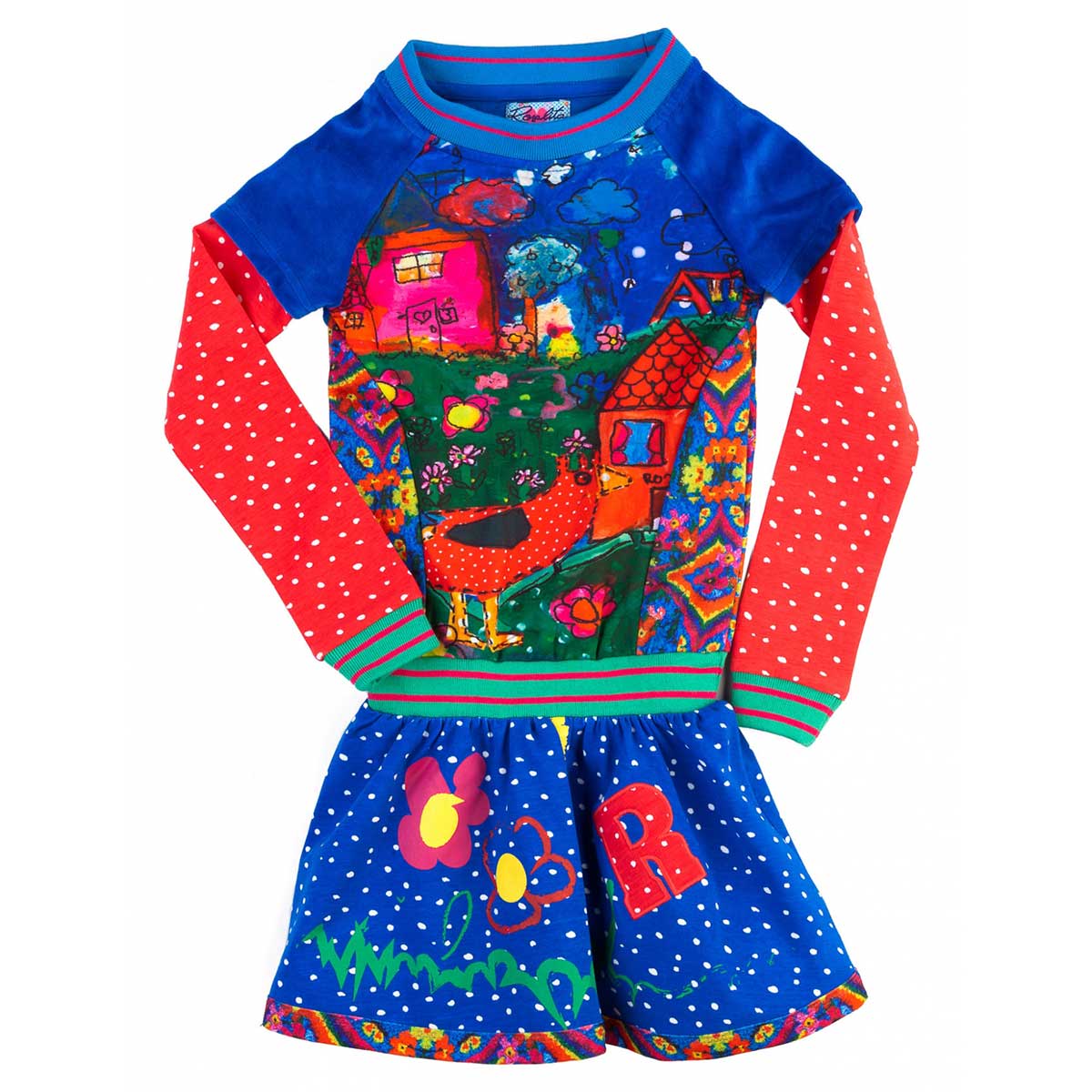 
  Chenille dress from the Rosalita Senoritas Girl's Clothing line with skirt
  wide fleece and e...