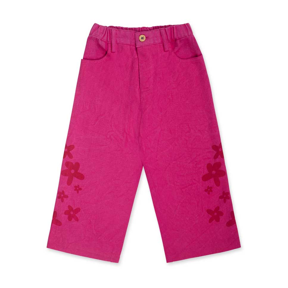 
Trousers from the Tuc Tuc girls' clothing line, in denim fabric, palazzo model.

Elastic waist a...