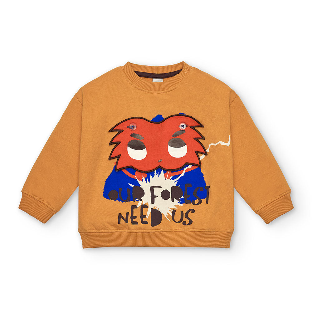 Sweatshirt from the Tuc Tuc Children's Clothing Line, with regular pattern and removable fabric a...