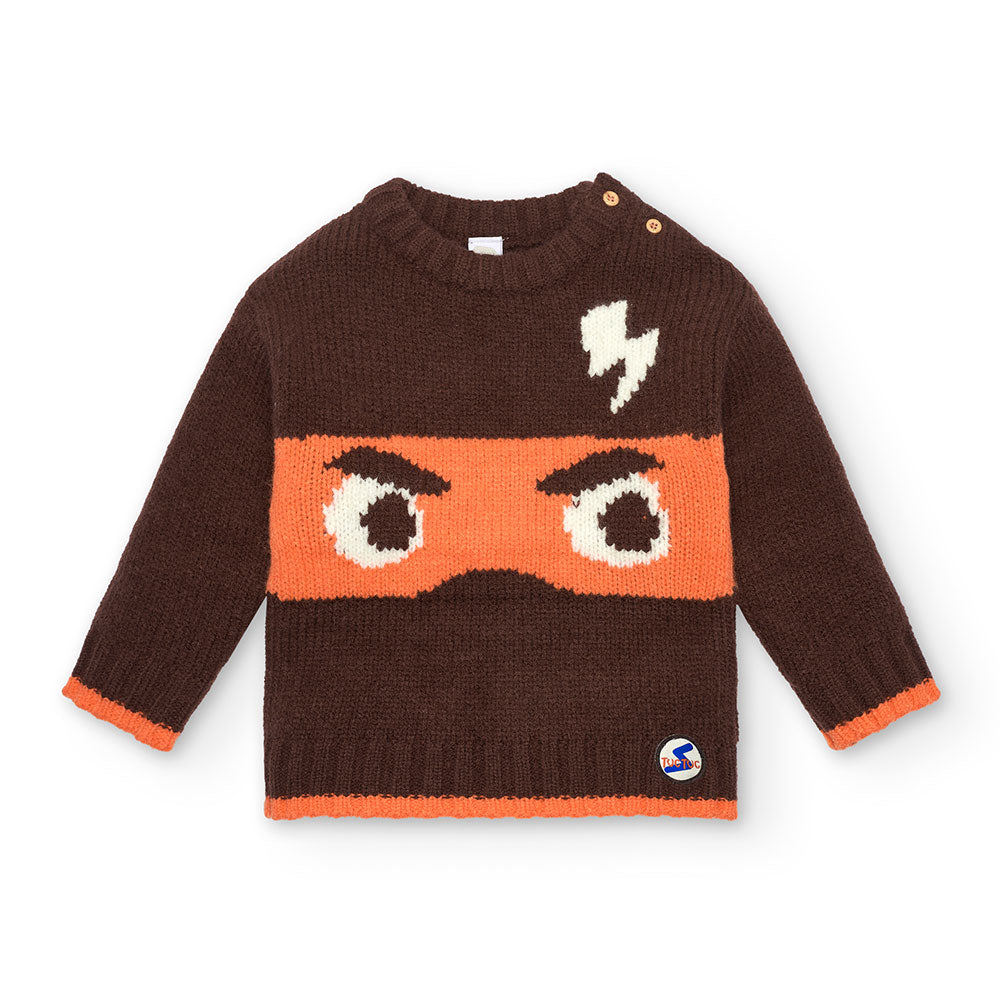 Sweater from the Tuc Tuc children's clothing line, very soft with cute brightly colored workmansh...